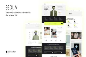 Hola - Personal Portfolio Elementor Template Kit